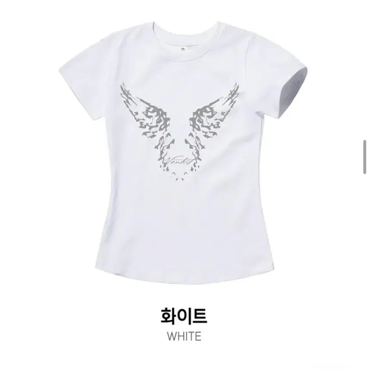 [BUNJANG] Benhit Angel Slim Fit Short Sleeve T-Shirt White L / 벤힛 Angel 슬림핏 반팔티 화이트 L
