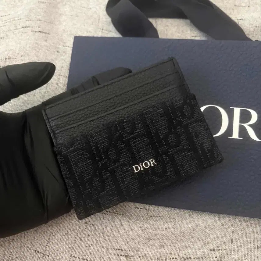 [BUNJANG] Dior Dior Oblique Card Holder Black / [새상품급]디올 오블리크 카드지갑 블랙