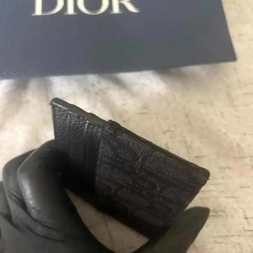[BUNJANG] Dior Dior Oblique Card Holder Black / [새상품급]디올 오블리크 카드지갑 블랙