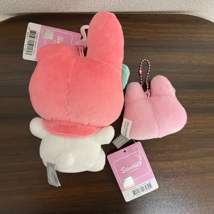 [BUNJANG] Sanrio My Melody Set of Two Keyrings / Set 산리오 마이멜로디 키링 2종 세트 얼굴 키링 인형 키링 뽑기