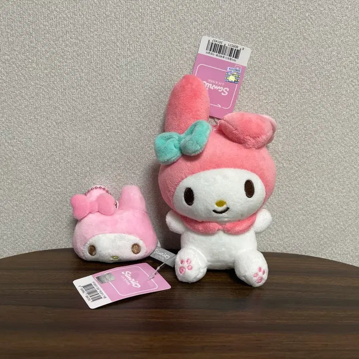 [BUNJANG] Sanrio My Melody Set of Two Keyrings / Set 산리오 마이멜로디 키링 2종 세트 얼굴 키링 인형 키링 뽑기