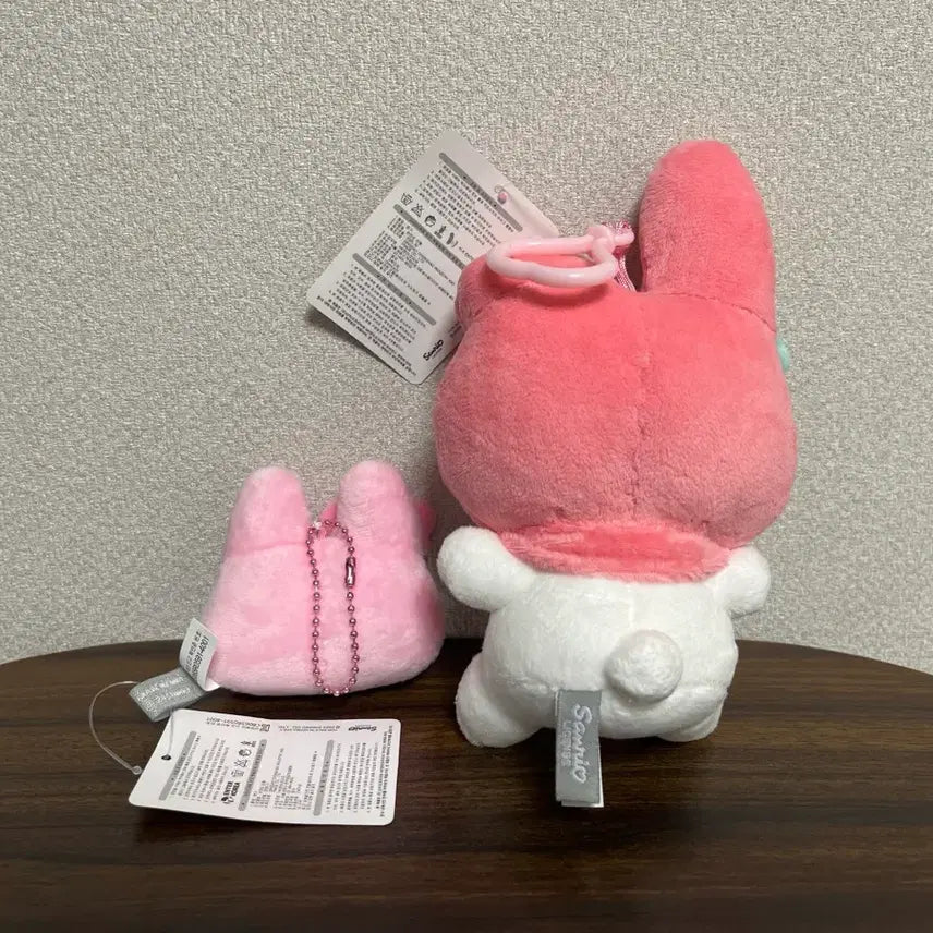 [BUNJANG] Sanrio My Melody Set of Two Keyrings / Set 산리오 마이멜로디 키링 2종 세트 얼굴 키링 인형 키링 뽑기