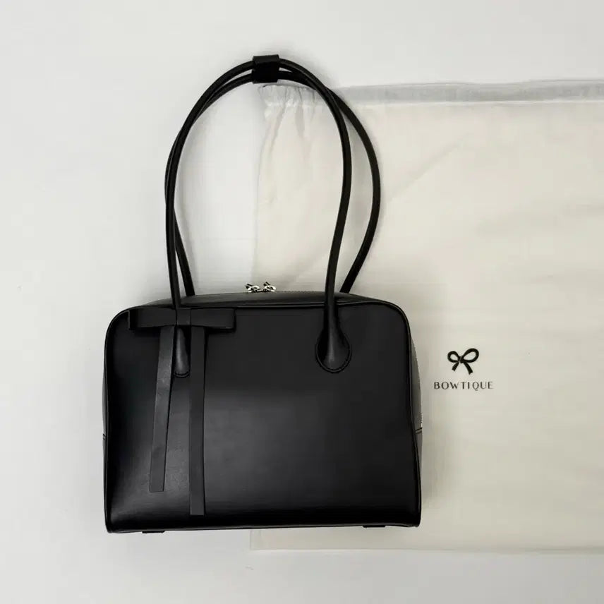 [BUNJANG] Boutic Monica Italian Leather Shoulder Bag Black / (새상품) 보우틱 모니카 이태리 레더 숄더백 블랙