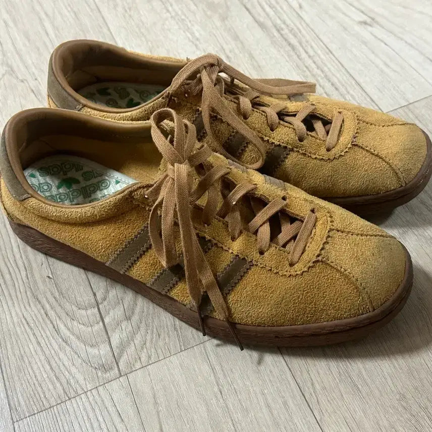 [BUNJANG] Adidas Tobacco Mesa Brown Suede Sneakers / 아디다스 토바코 메사 브라운 디저트