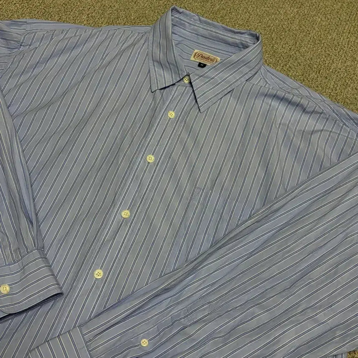 [BUNJANG] Deutero Striped Long Sleeve Shirt / 듀테로 스트라이프 긴팔 셔츠