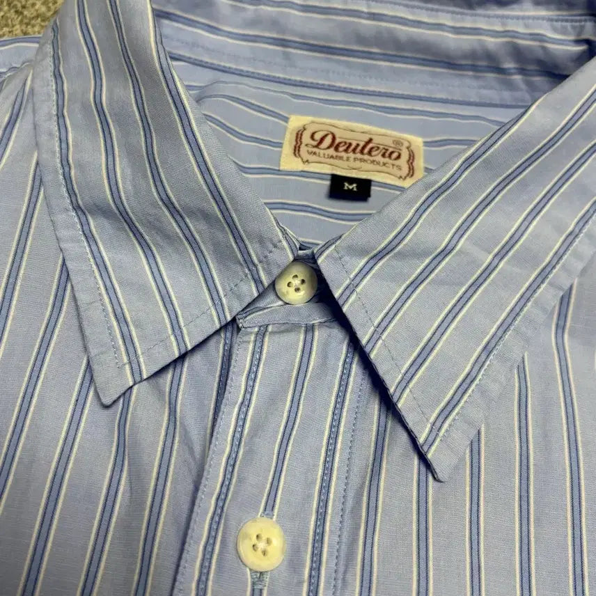 [BUNJANG] Deutero Striped Long Sleeve Shirt / 듀테로 스트라이프 긴팔 셔츠