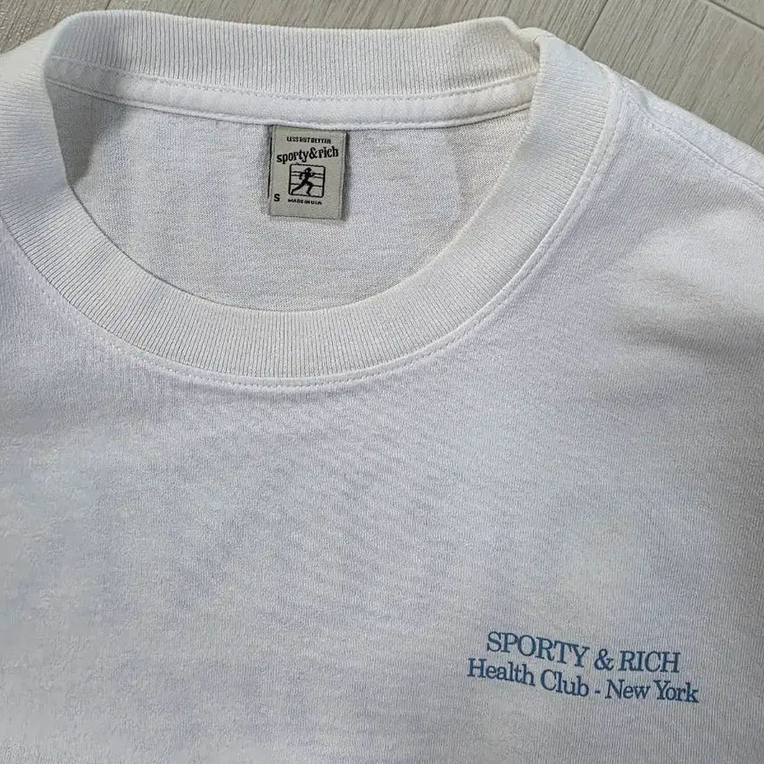 [BUNJANG] Sporty &amp; Rich Cotton T-Shirt / Sporty &amp; Rich (스포티앤리치)반팔 티셔츠