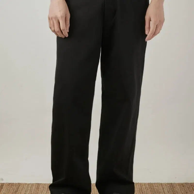 [BUNJANG] Youth Wide Chino Pants Black / [M]Youth Wide Chino Pants Black 유스 치노 팬츠