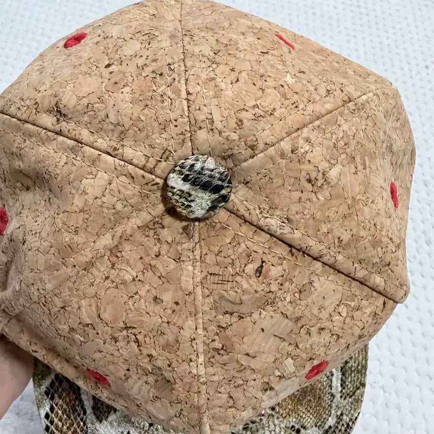 [BUNJANG] HATER Cork &amp; Snake Skin Snapback Hat / 헤이터 모자 스냅백