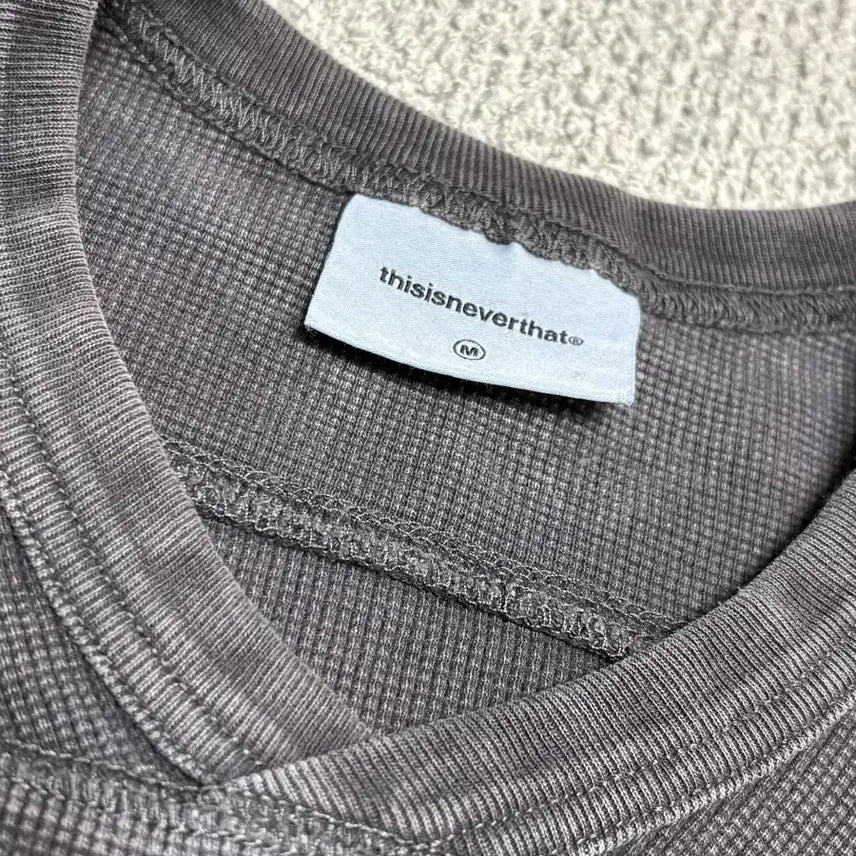 [BUNJANG] thisisneverthat Washed T-shirt Gray / 디스이즈네버댓 워플 티셔츠 그레이