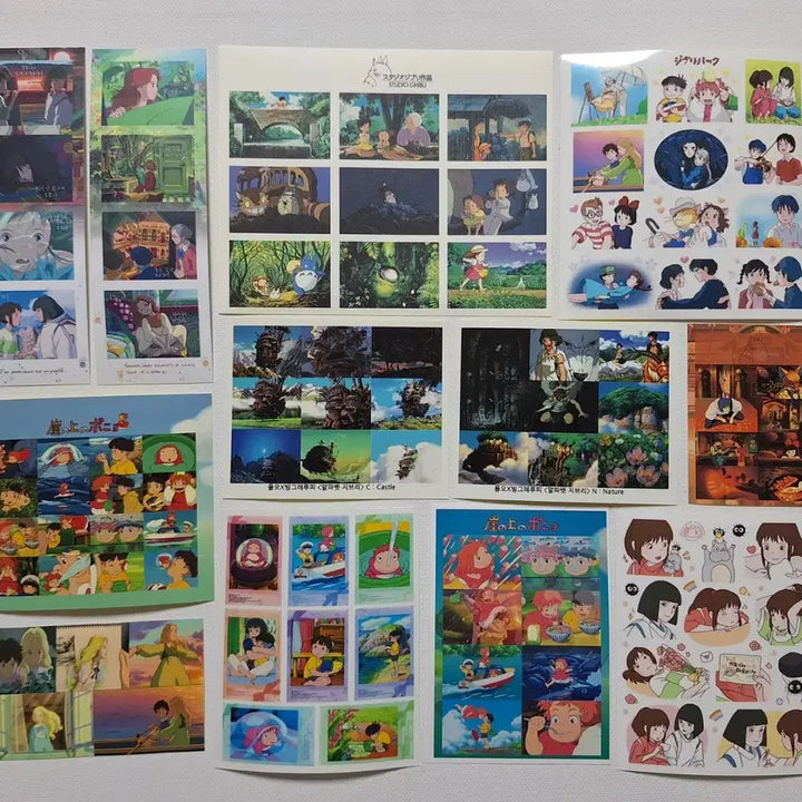[BUNJANG] Ghibli Deco Stickers and Memo Pad Set / 지브리 다꾸 인스 떡메 무중복