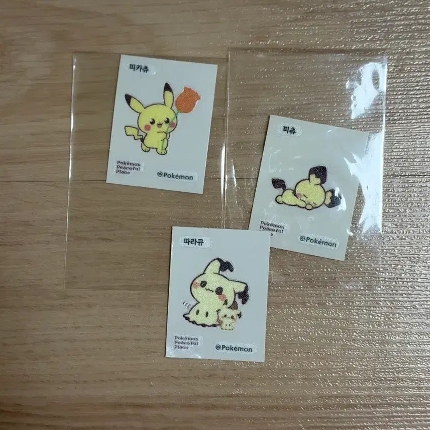 [BUNJANG] Pokemon Pikachu, Pichu, Mimikyu Stickers Set / 포켓몬 피카츄 3종