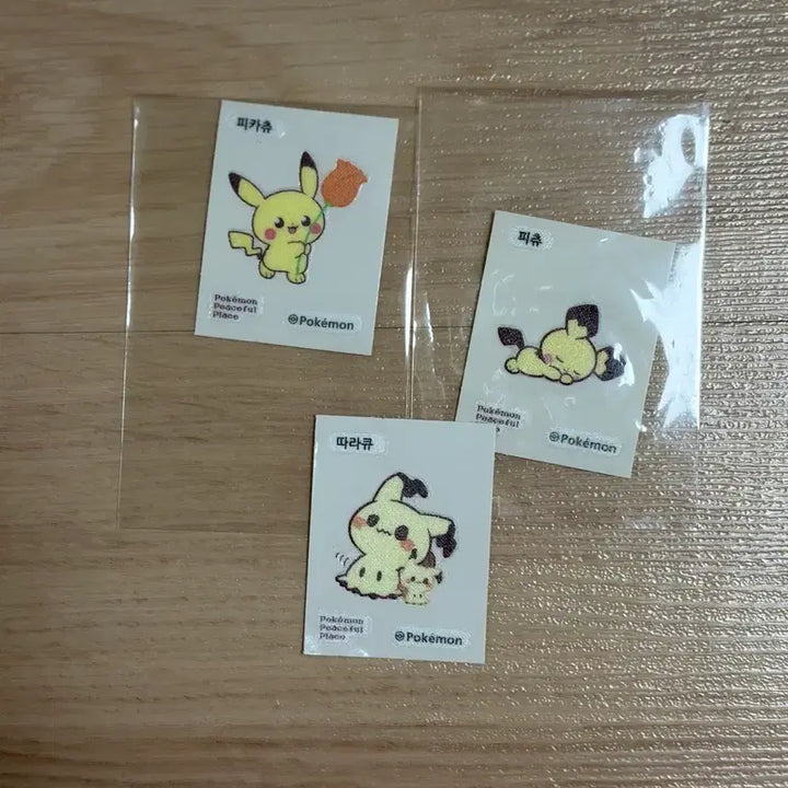 [BUNJANG] Pokemon Pikachu, Pichu, Mimikyu Stickers Set / 포켓몬 피카츄 3종