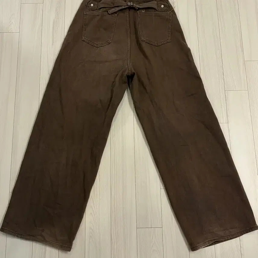[BUNJANG] Brown Wide Cargo Pants / 브라운 와이드 카고 팬츠