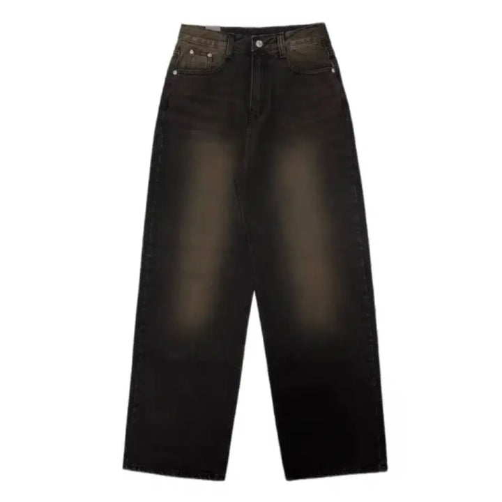[BUNJANG] Warmoodmine Brown Washing Denim Pants L / 워무드마인 브라운 워싱 데님 팬츠 L
