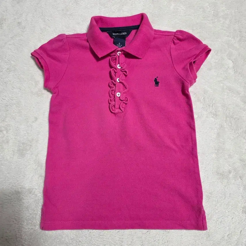 [BUNJANG] Polo Ralph Lauren Kids Girls Short Sleeve Polo Shirt / (6)폴로 랄프로렌 키즈 반팔 카라티 여아용