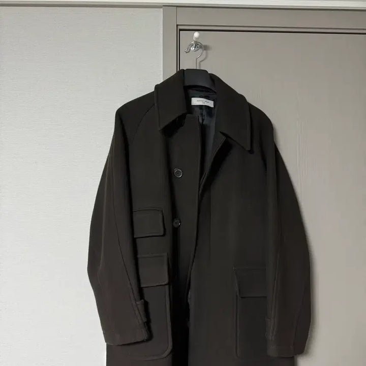 [BUNJANG] Afterpray Merino Wool Balmacaan Coat / 에프터 프레이 메리노 울 발마칸 코트