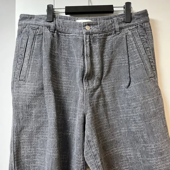 [BUNJANG] Time Homme Linen Blend Wide Denim Shorts / 타임옴므 린넨 블렌드 와이드 데님 쇼츠 반바지