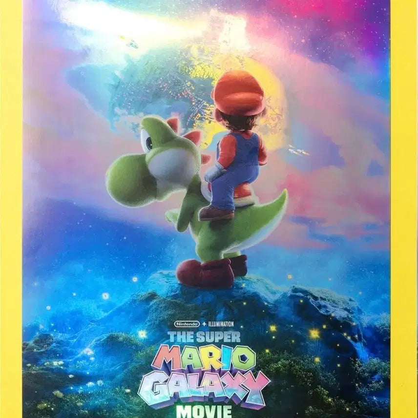 [BUNJANG] Super Mario Galaxy A3 Poster / 슈퍼마리오 갤럭시 굿즈패키지 포스터 A3 굿즈특전영화 메가박스 닌텐도