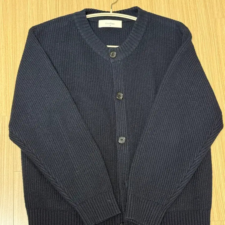 [BUNJANG] Firstfloor Roundneck Cardigan Navy / 퍼스트플로어 라운드넥 가디건 네이비