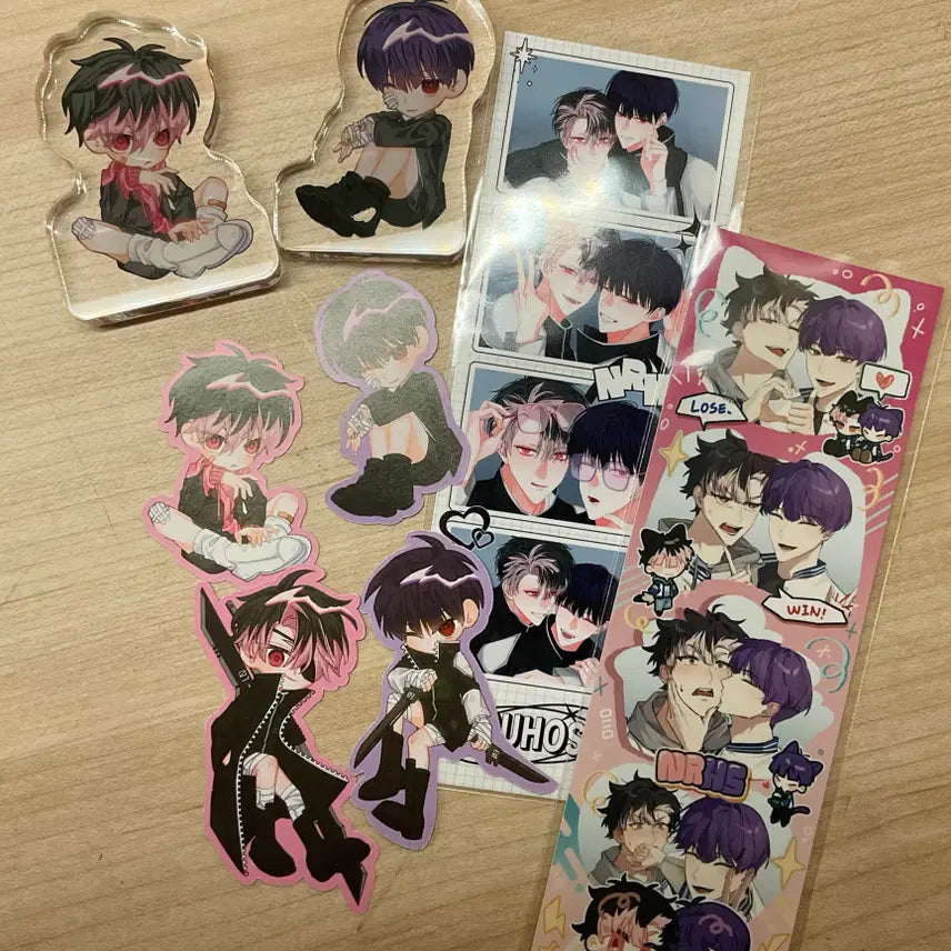 [BUNJANG] Kaiju No. 8 Naruhoshi Set of Stickers / 괴수8호 비공굿 나루호시 네컷 코롯토 스티커 일괄