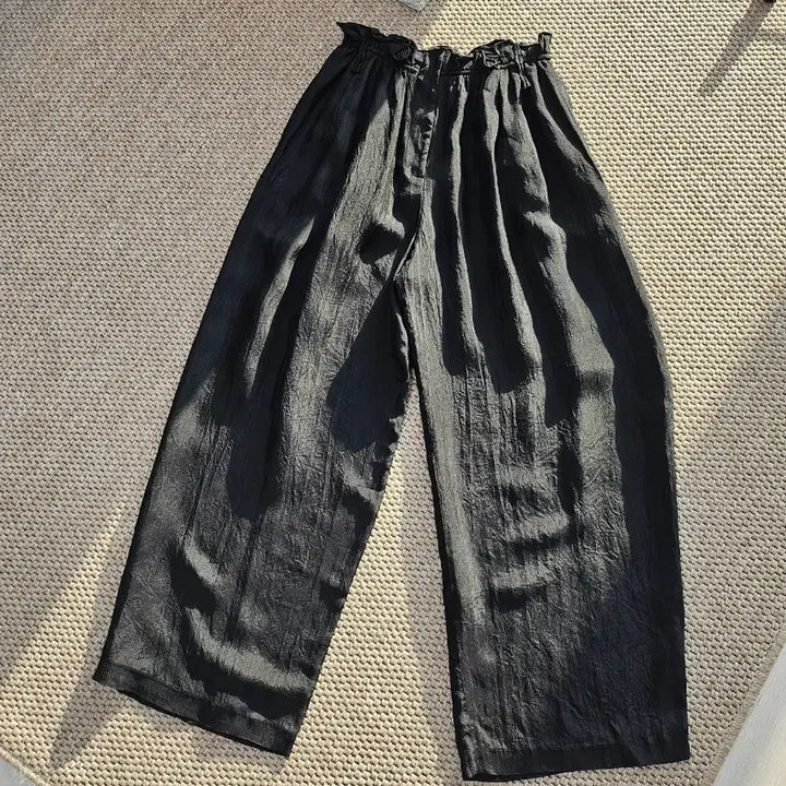 [BUNJANG] LANVIN COLLECTION Black Wide Pants / LANVIN COLLECTION 블랙 와이드 팬츠 64