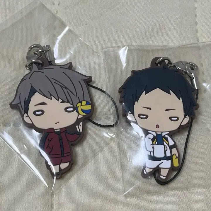[BUNJANG] Haikyu!! Rubber Keyholders - Osamu, Akaashi / 하이큐 러버 키홀더 키링 오사무, 아카아시