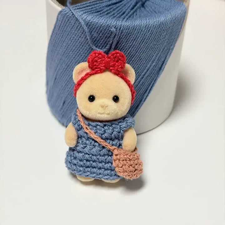 [BUNJANG] Sylvanian Families Kiki Style Knitted Outfit Set / 실바니안 직립 아기 뜨개옷 키키st 의상 세트
