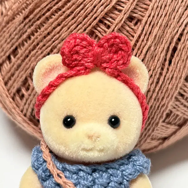 [BUNJANG] Sylvanian Families Kiki Style Knitted Outfit Set / 실바니안 직립 아기 뜨개옷 키키st 의상 세트