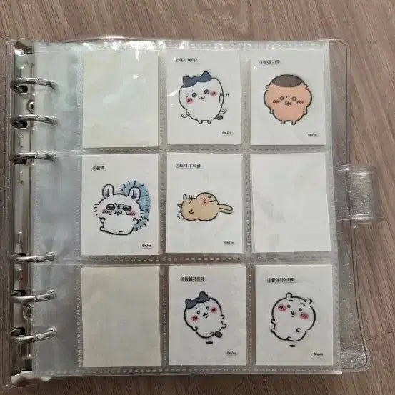 [BUNJANG] Monchou Collection Book with 70+ Stickers / 먼작귀 띠부씰 콜렉트북 70개+@