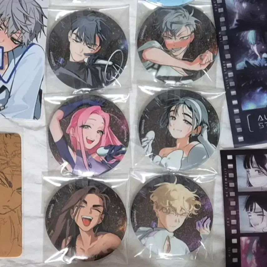 [BUNJANG] A.C.E Animate Glitter Can Badge Bundle Set / 에이스테 애니메이트 글리터 캔뱃지 일괄
