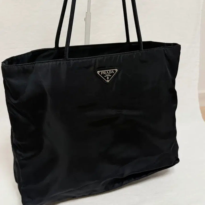 [BUNJANG] Authentic Prada Pocono Nylon Black Tote Bag Shoulder Bag / 정품 프라다 포코노 나일론 블랙 토트백 숄더백
