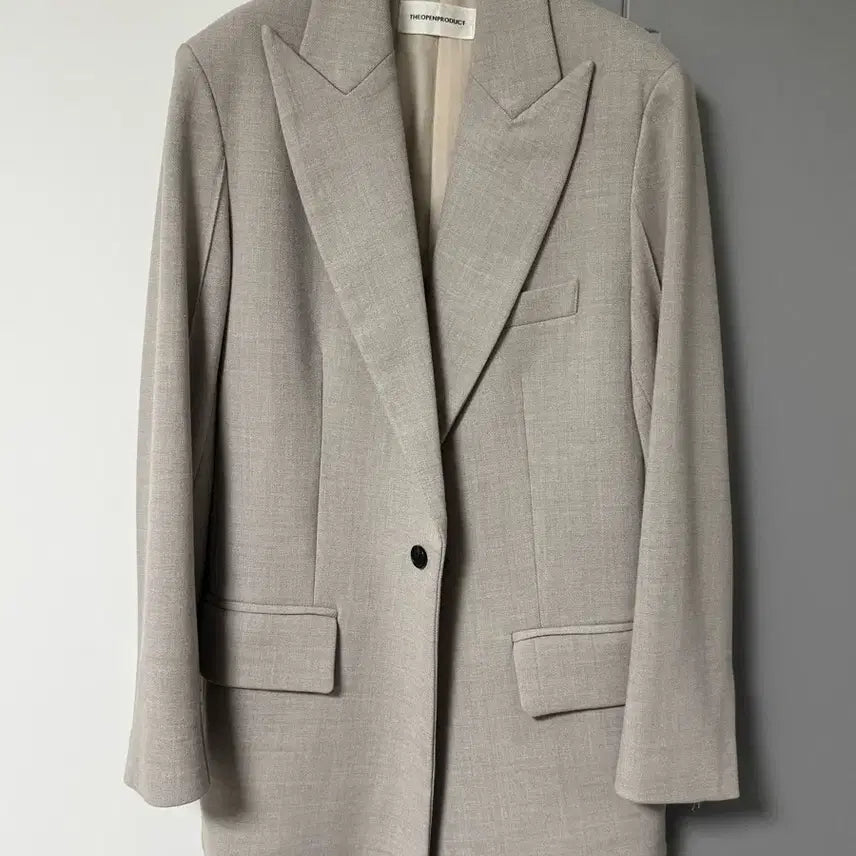 [BUNJANG] TheOpenProduct Beige Half Jacket / 오픈와이와이(구 더오픈프로덕트) 자켓