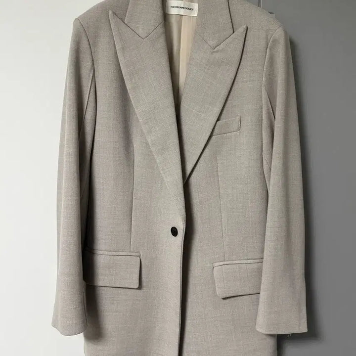 [BUNJANG] TheOpenProduct Beige Half Jacket / 오픈와이와이(구 더오픈프로덕트) 자켓