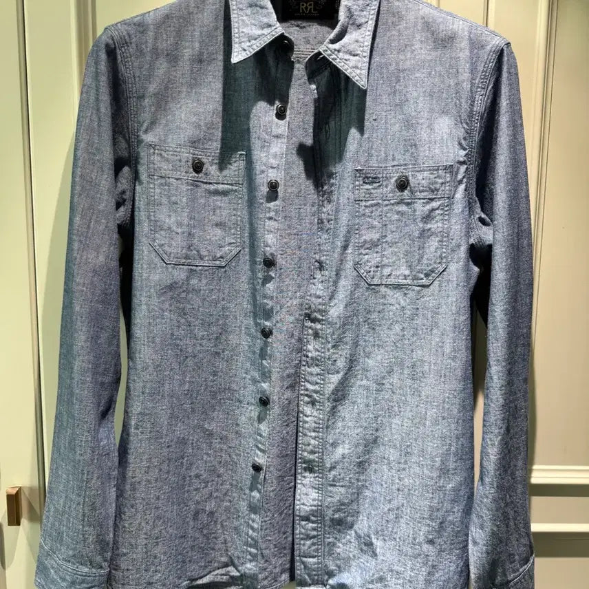[BUNJANG] RRL Indigo Chambray Work Shirt / [S] 더블알엘 인디고 샴브레이 워크 셔츠 (새상품 컨디션)