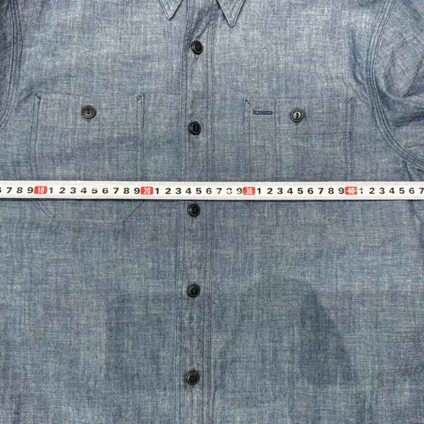 [BUNJANG] RRL Indigo Chambray Work Shirt / [S] 더블알엘 인디고 샴브레이 워크 셔츠 (새상품 컨디션)