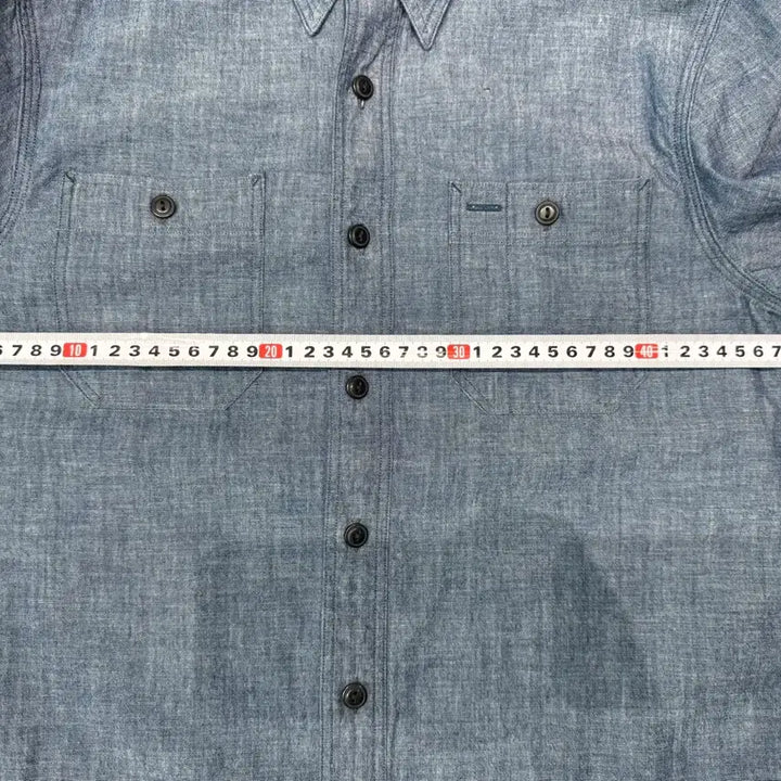 [BUNJANG] RRL Indigo Chambray Work Shirt / [S] 더블알엘 인디고 샴브레이 워크 셔츠 (새상품 컨디션)