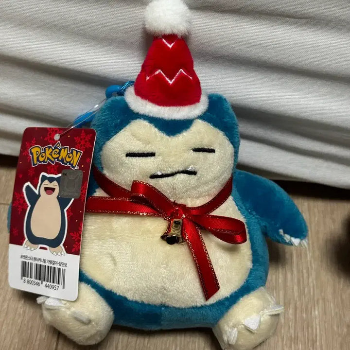 [BUNJANG] Pokemon Winter Carnival Snorlax Bag Charm / 포켓몬스터 윈터카니발 가방걸이- 잠만보
