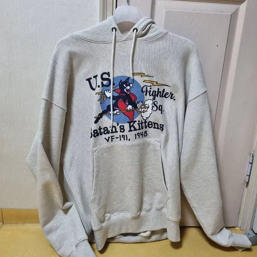 [BUNJANG] Outstanding Hood Gray L Size Hoodie / 아웃스탠딩 후드 그레이 L사이즈