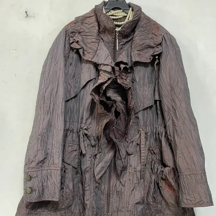 [BUNJANG] Sismark N6228 Jacket / N6228 시스막스 자켓.바람막이.구김스타일.프릴