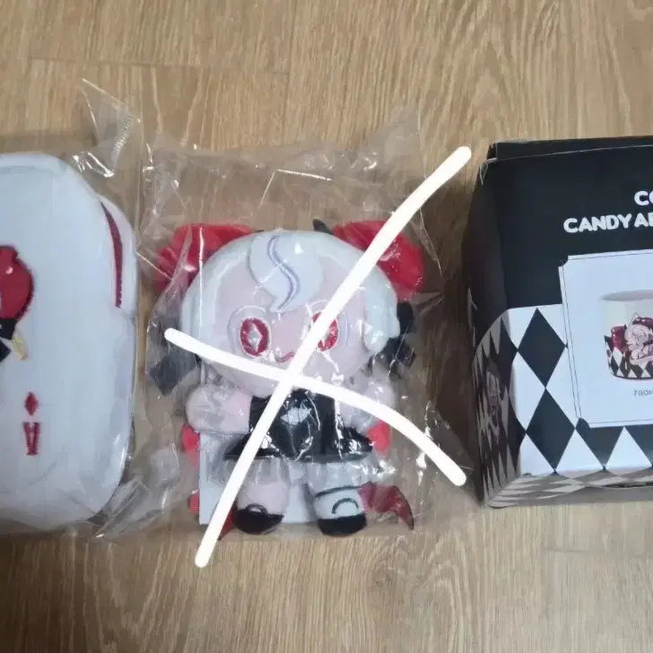 [BUNJANG] Cookie Run Kingdom CandyApple Cookie Plush Pouch Mug Set / 쿠키런 킹덤 캔디애플맛 쿠키 인형/파우치/머그컵 세트