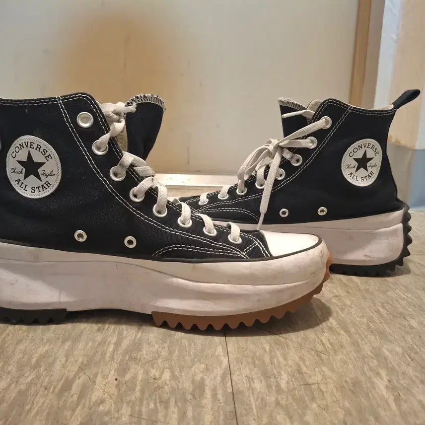 [BUNJANG] Converse Run Star Hike Black High Sneakers 265 / 컨버스 런스타 하이크 블랙 하이 스니커즈 265 커트 코베인