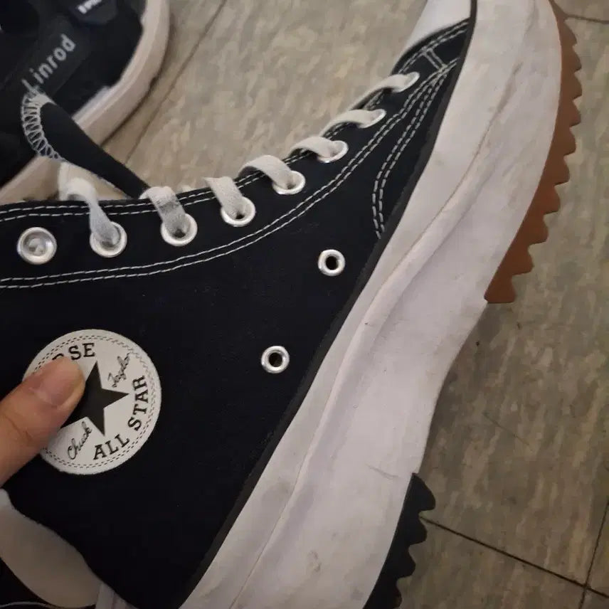 [BUNJANG] Converse Run Star Hike Black High Sneakers 265 / 컨버스 런스타 하이크 블랙 하이 스니커즈 265 커트 코베인