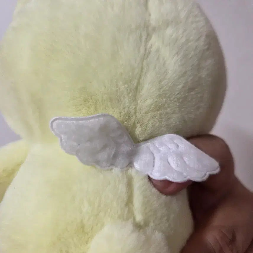[BUNJANG] Nemunemu Angel Sleeping Bear Doll / 네무네무 천사 잠자는 곰돌이 인형 + 리본 택 O  (새제품)