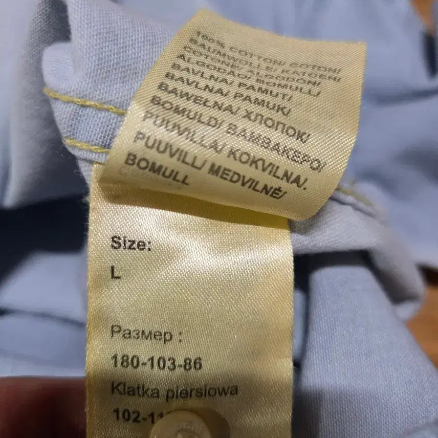 [BUNJANG] Lee Light Wash Denim Western Shirt / Lee 라이트 워싱 데님 웨스턴 셔츠