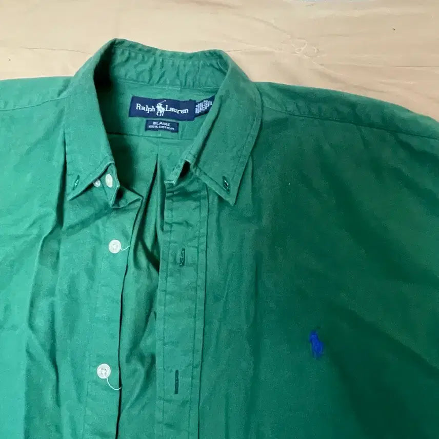 [BUNJANG] Polo Ralph Lauren Vintage Green Shirt / 빈티지 폴로 셔츠 판매 (폴로 랄프로렌)