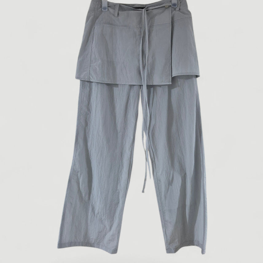 [BUNJANG] Musinsa Nylon Wrap Skirt Pants - Women&