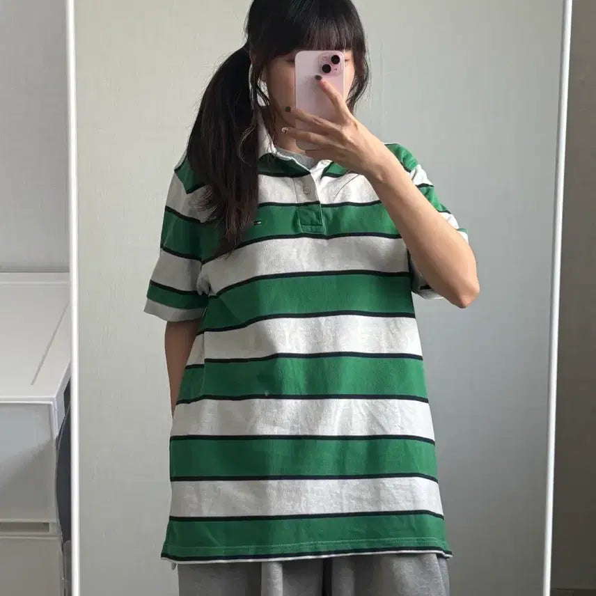 [BUNJANG] Tommy Hilfiger Classic Fit Polo Shirt / 무배)타미힐피거 카라티 M 클래식핏