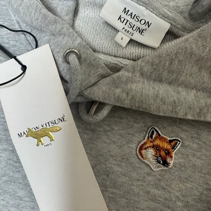 [BUNJANG] Maison Kitsune Fox Hooded Sweatshirt / 메종키츠네 후드티L