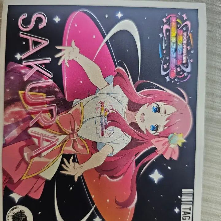 [BUNJANG] Zombieland Saga Minamoto Sakura Can Sticker + Acrylic Keyring / 좀비랜드사가 미나모토 사쿠라 캔 스티커+아크릴 키링